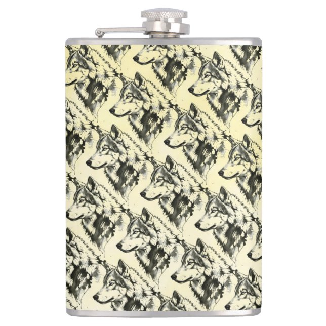 Wolf Flask (Front)
