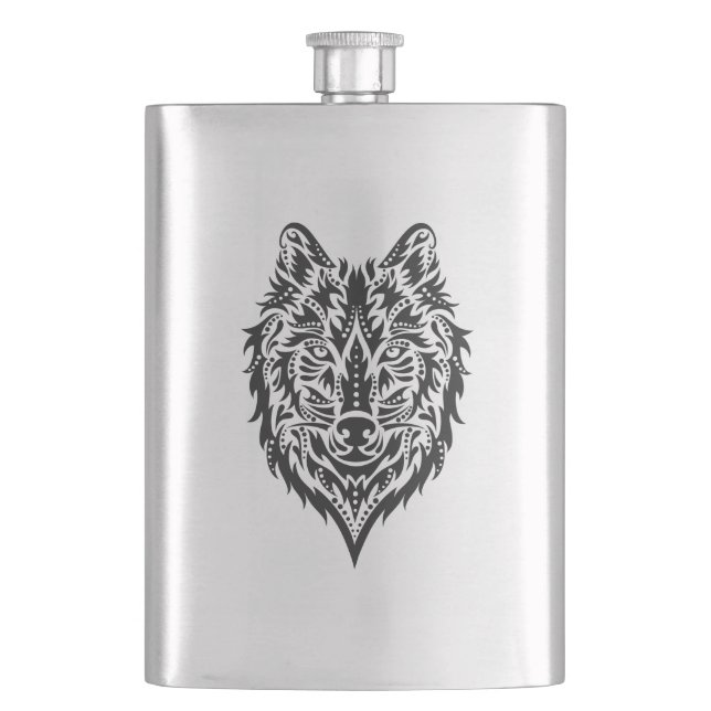 Wolf Flask (Front)