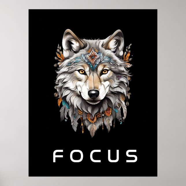 Wolf Focus  Poster (Front)