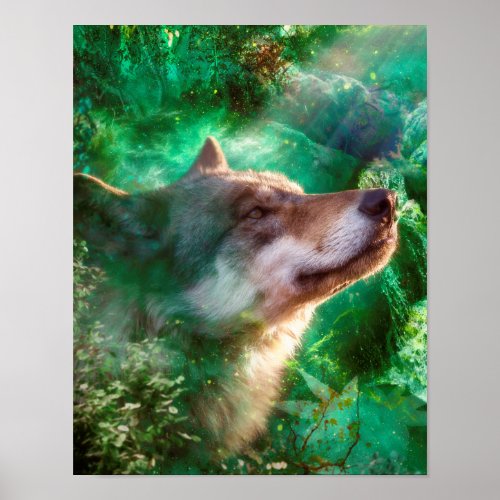 WOLF FREE TO LIVE POSTER