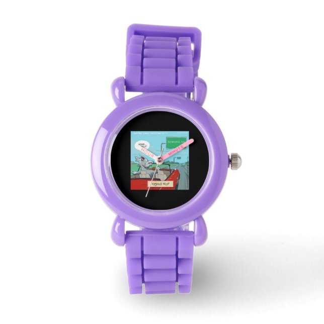 Wolf From Virginia Funny Watch (Front)