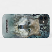Wolf Full Moon in Fog | Add Your Name Case-Mate iPhone Case (Back (Horizontal))
