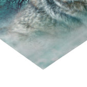Wolf Full Moon in Fog Tissue Paper (Corner)