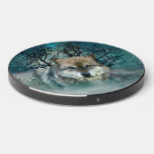 Wolf Full Moon in Fog Wireless Charger (Front 2)