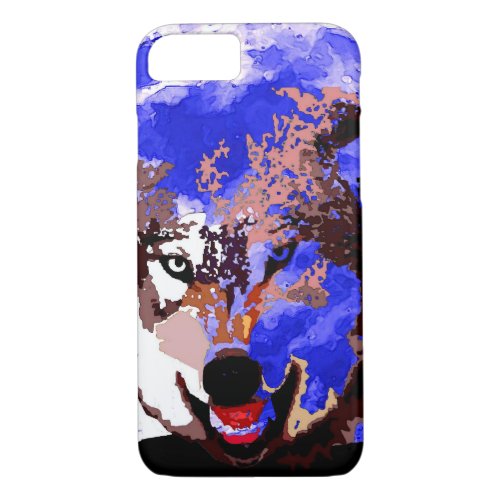 Wolf  Full Moon iPhone 7 Case