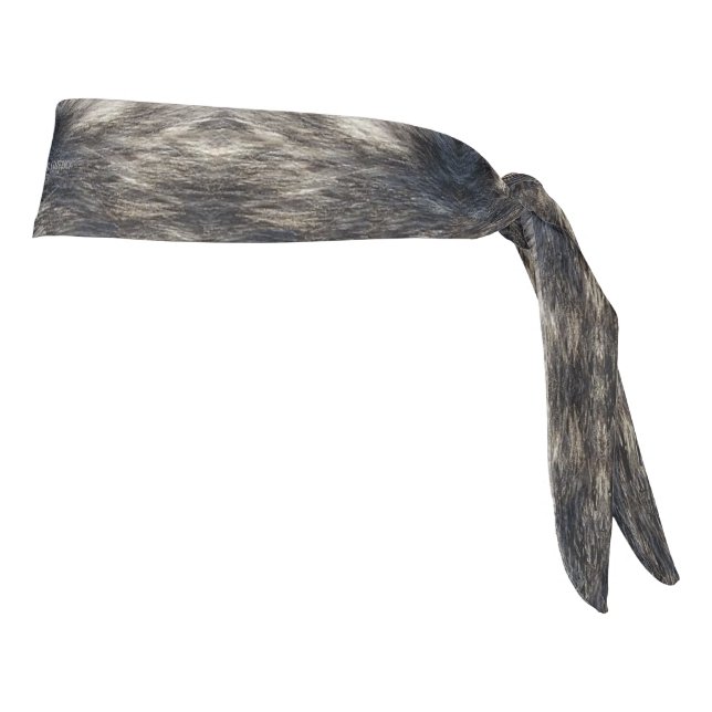 Wolf fur tie headband (Rotate 90)