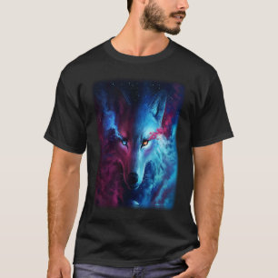 Wolf galaxy wolf   for men and woman T-Shirt