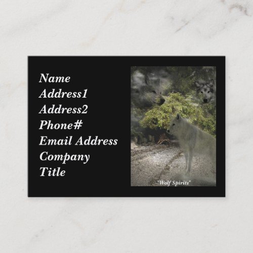 WOLF Ghosts Business Cards