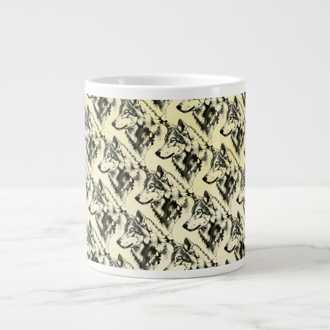 Wolf Giant Coffee Mug (Front)