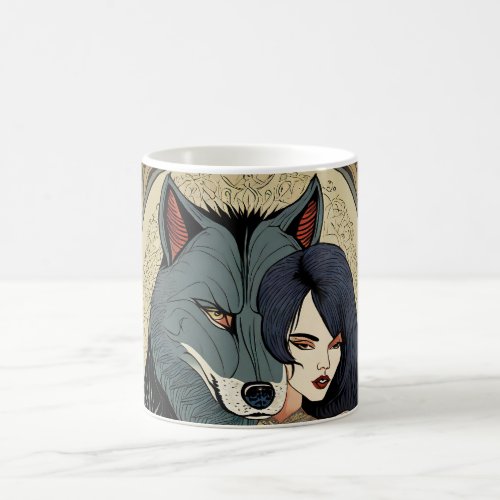 Wolf Gift Mrs Jugendstil Russia Ornament Coffee Mug