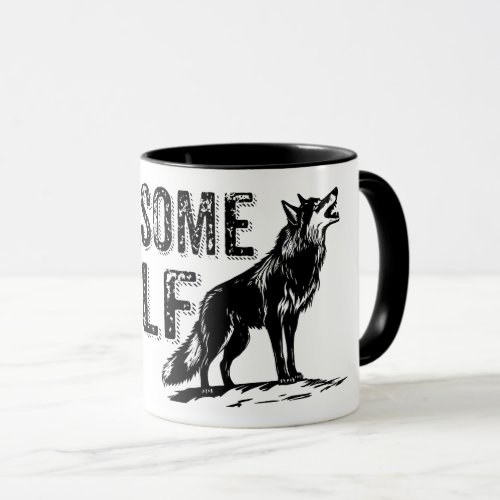 Wolf Gift Retro Spruch Vintage Mug