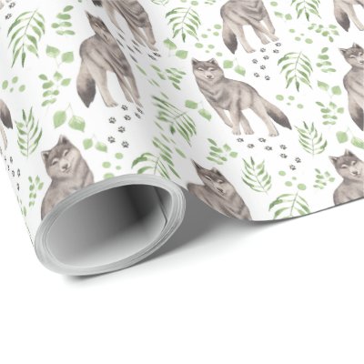 Wolf Gift Wrapping Paper