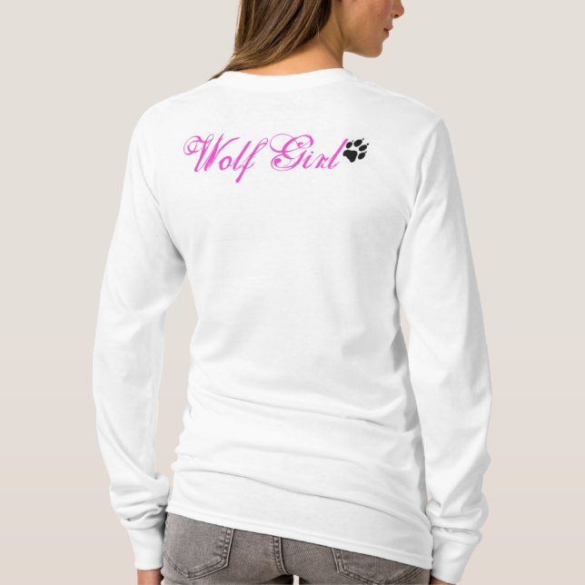 Wolf Girl Hoodie T-Shirt (Back)