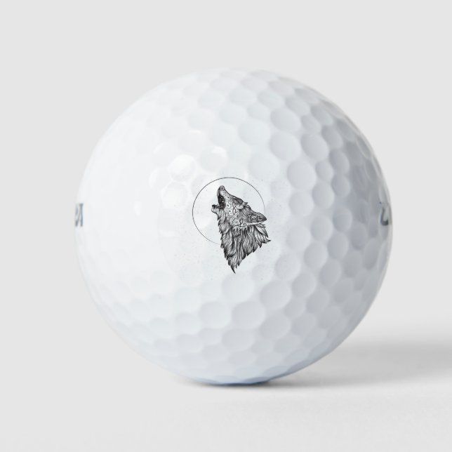 Wolf Golf Balls (Front)