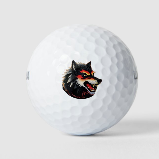 Wolf Golf Balls (Front)