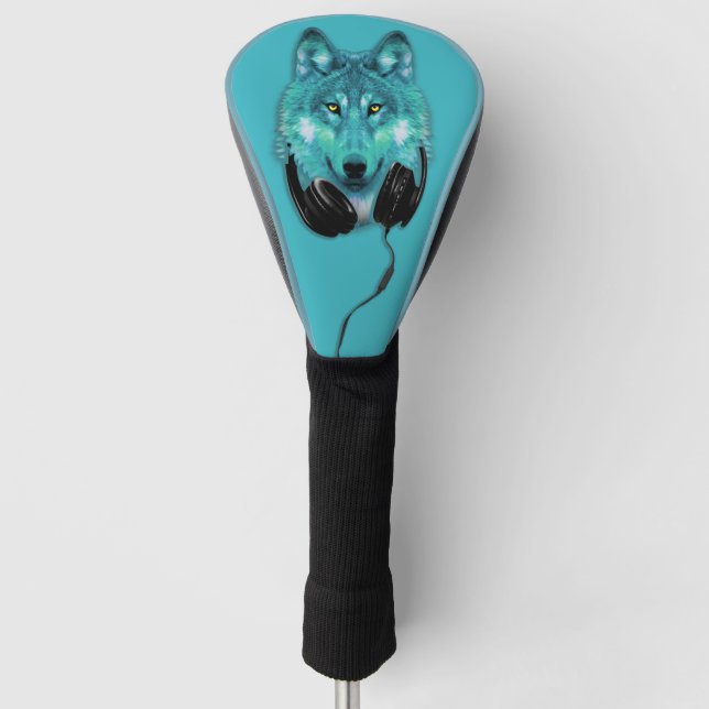 wolf  golf head cover (Front)