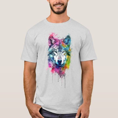 Wolf Graphic Art Animal Wolves Fan Art T_Shirt