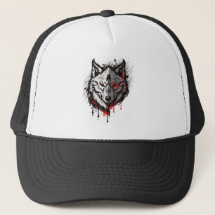 Wolf Graphic Art Animal Wolves Fan Art Trucker Hat