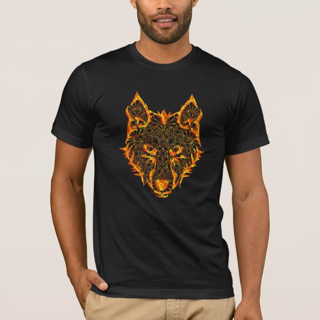 Wolf Graphic T-Shirt - Animal Shirt (Front)