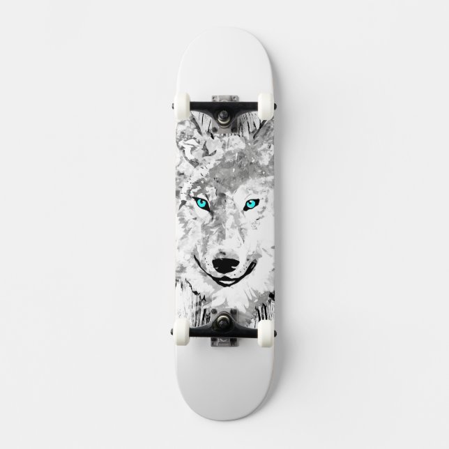 Wolf | Gray Wolf Drawing | Wolf Skateboard (Front)