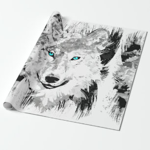 Wolf   Gray Wolf Drawing   Wrapping Paper