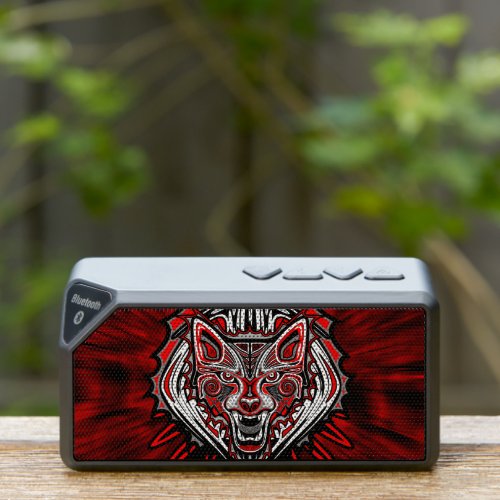 Wolf Haida Tribal Totem Design Bluetooth Speaker