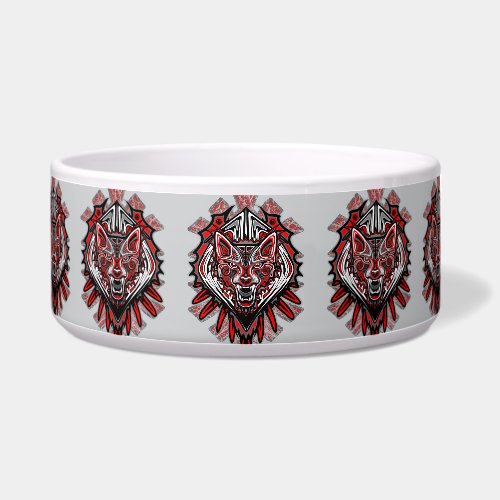 Wolf Haida Tribal Totem Design Bowl