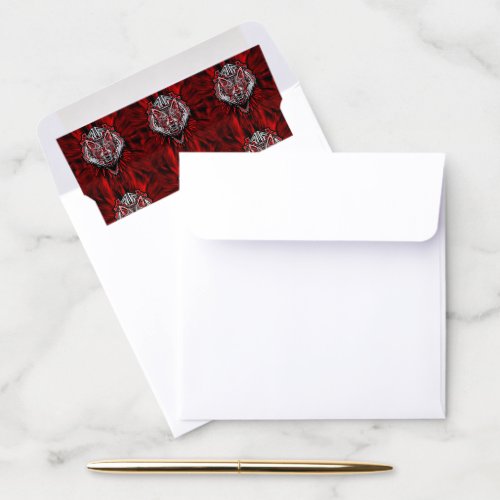 Wolf Haida Tribal Totem Design Envelope Liner