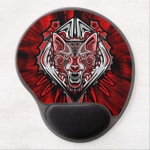 Wolf Haida Tribal Totem Design Gel Mouse Pad