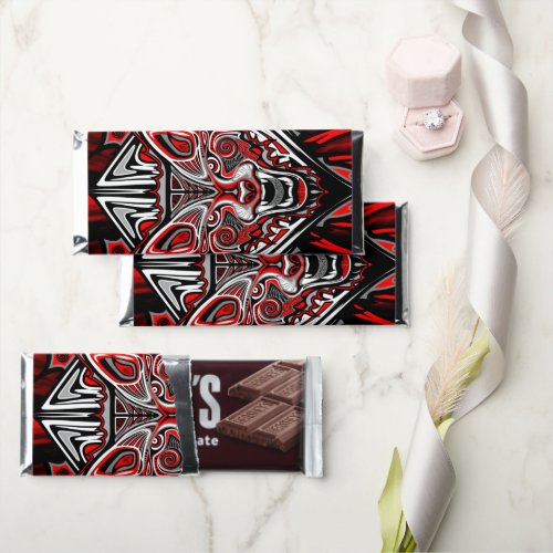 Wolf Haida Tribal Totem Design Hershey Bar Favors