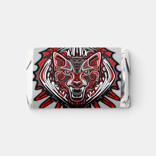 Wolf Haida Tribal Totem Design Hershey's Miniatures