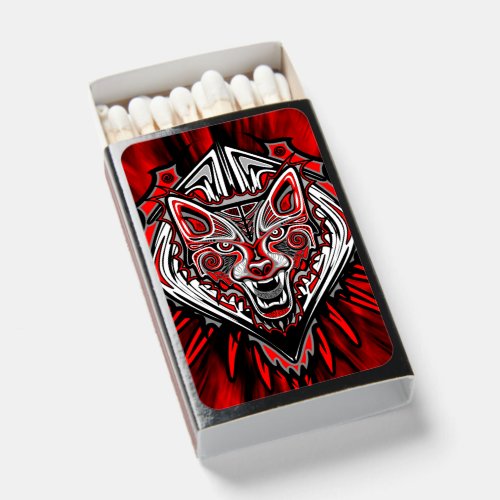 Wolf Haida Tribal Totem Design Matchboxes