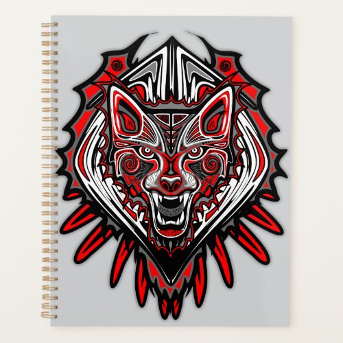 Wolf Haida Tribal Totem Design Planner