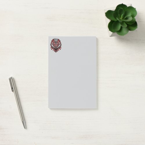 Wolf Haida Tribal Totem Design Post-it Notes