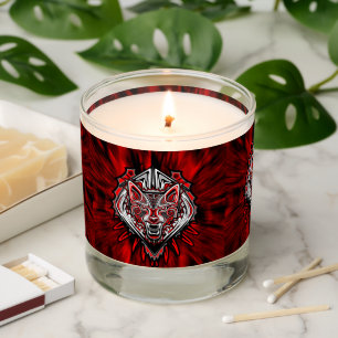 Wolf Haida Tribal Totem Design Scented Candle