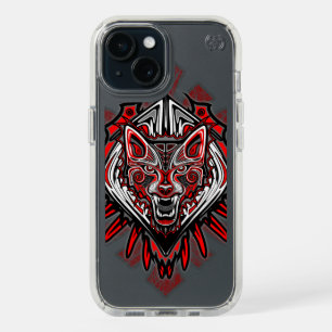 Wolf Haida Tribal Totem Design iPhone 15 Case
