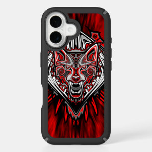 Wolf Haida Tribal Totem Design iPhone 16 Case