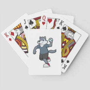 Wolf Handball player Handball Poker Cards
