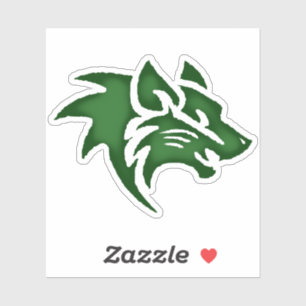 Wolf Head Digital Art - Hand-Drawn - One-Of-A-Kind Sticker