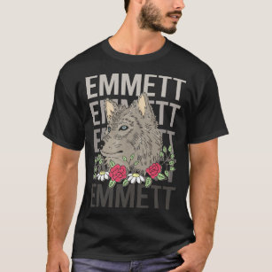 Wolf Head - Emmett Name T-Shirt