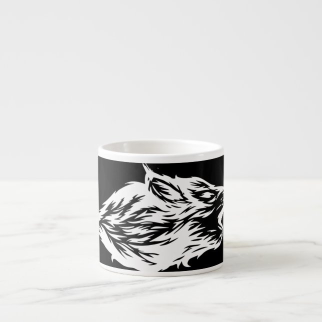 Wolf Head Espresso Cup (Front)