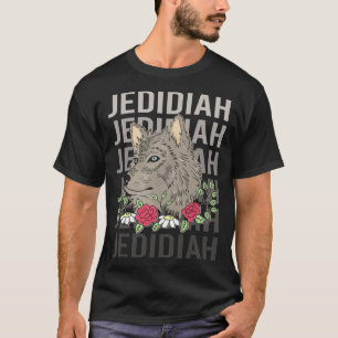 Wolf Head - Jedidiah Name T-Shirt