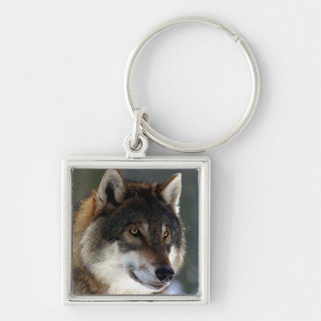 Wolf Head Keychain (Front)