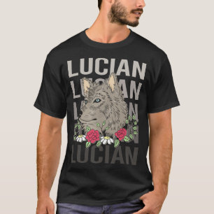 Wolf Head - Lucian Name T-Shirt