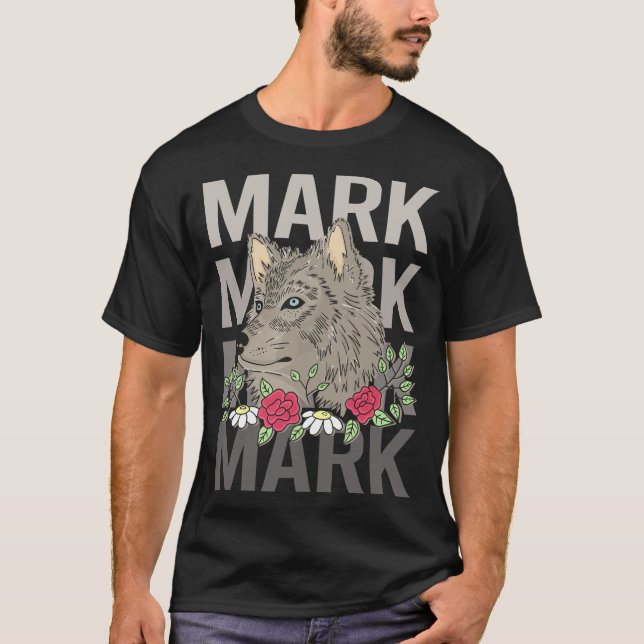 Wolf Head - Mark Name T-Shirt (Front)