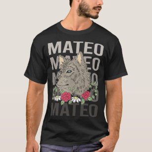 Wolf Head - Mateo Name T-Shirt