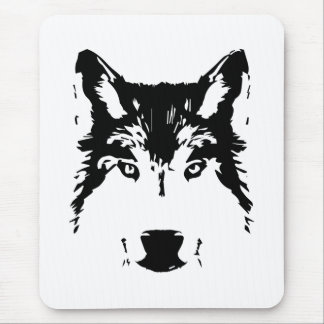 Wolf head mouse pad