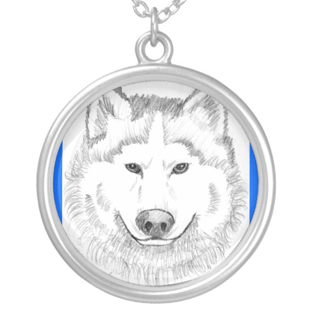 Wolf Head Necklace (Front)