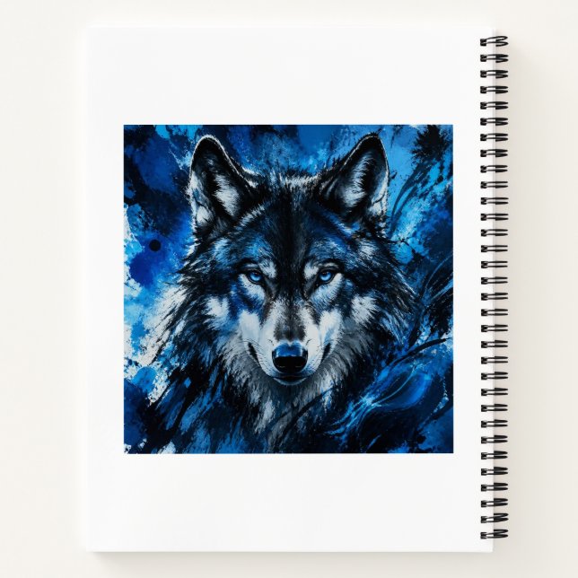Wolf head notebook (Back)