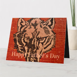 Wolf Head on Red Card